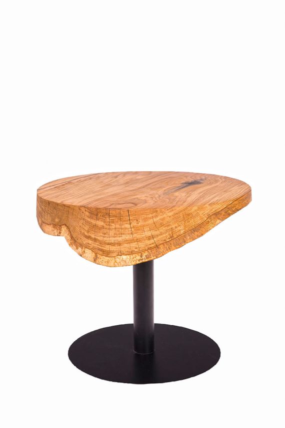 Kulatý dubový stůl na centrální noze